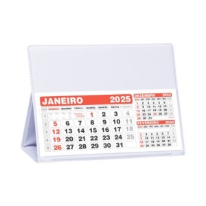 Calendário de Mesa Grande 100 Peças Calendário de Mesa Grande em PVC - 100 Peças PVC + REFIL