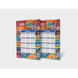 Folhinha de calendário com vareta